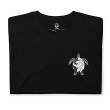 Load image into Gallery viewer, Peony Turtle - Black Tee