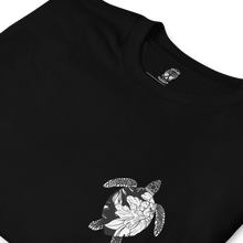 Load image into Gallery viewer, Peony Turtle - Black Tee