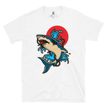 Load image into Gallery viewer, Classic Americana Shark - White Tee