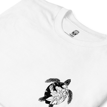 Load image into Gallery viewer, Peony Turtle - White Tee
